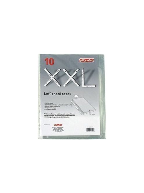 XXL lefűzhető tasak 10 db A4 20mm, genotherm (09548041)