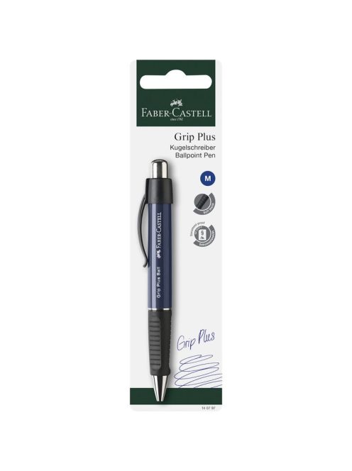 Faber-Castell - Golyóstoll GRIP PLUS BALL M-es heggyel vegyes BL. (140797)