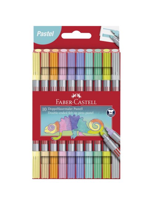 Faber-Castell Filctoll készlet 10db-os kétvégű pasztell 2023 (151112)