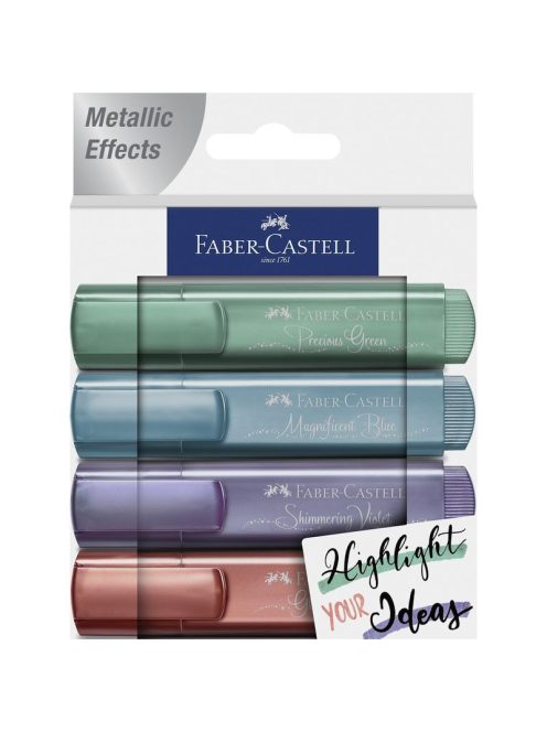 Faber-Castell - Szövegkiemelő készlet 4db-os 1546 metál 2021 (154624)