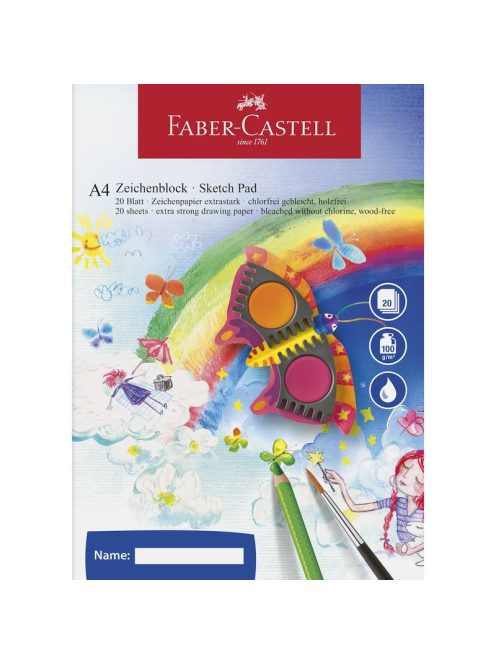 Rajzfüzet A/4 100gr 20ív FABER-CASTELL (212046)