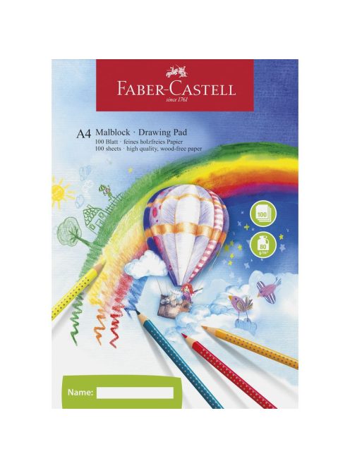 Rajzfüzet A/4  80gr 100ív FABER-CASTELL (212049)