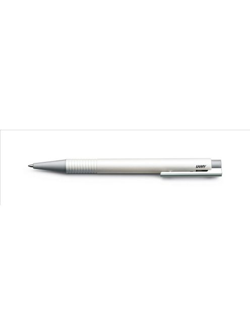 LAMY logo M, golyóstoll kék betéttel, tartós műanyag, fehér, 204 (4014519285748)