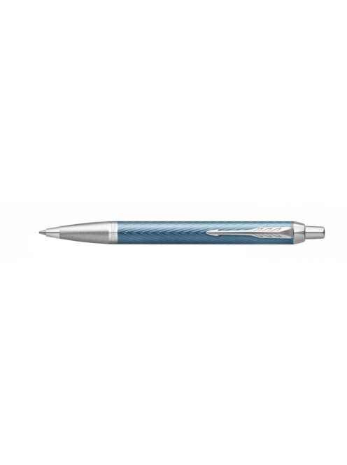 PARKER ROYAL IM PREMIUM GOLYÓSTOLL KÉKES-SZÜRKE CIZELLÁLT, EZÜST KLIPSZ 2143645 (7010560007)