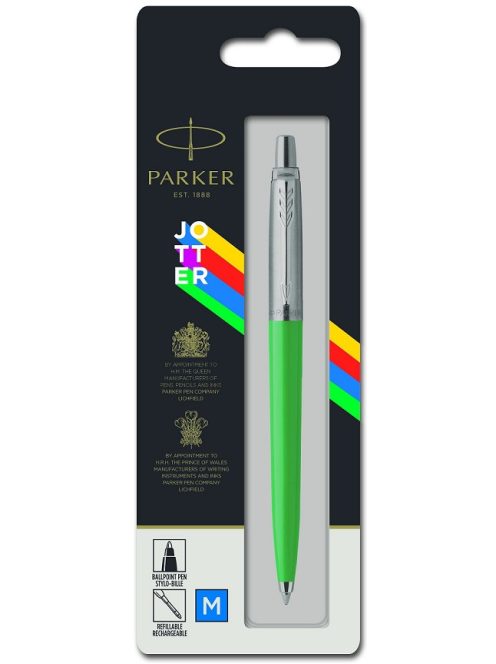 Parker Royal Jotter ORIGINAL Golyóstoll ZÖLD, EZÜST KLIPSZ 2076058 (7010595004)