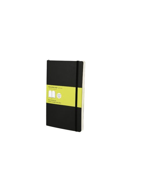 MOLESKINE NOTESZ QP618 PUHA FEKETE ""L"" SIMA (7490144000)