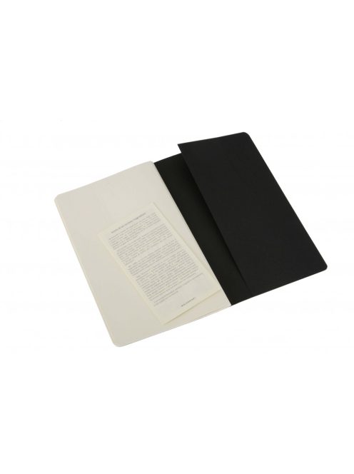 MOLESKINE JEGYZETFÜZET CAHIER 3DB QP318 FEKETE ""L"" SIMA (7500093000)