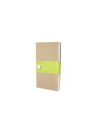 MOLESKINE JEGYZETFÜZET CAHIER 3DB QP418 BARNA ""L"" SIMA (7500093001)