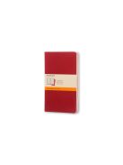 MOLESKINE JEGYZETFÜZET CAHIER 3DB CH116VF PIROS "L" VONALAS (7500094003)