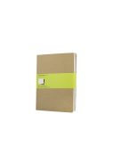 MOLESKINE JEGYZETFÜZET CAHIER 3DB QP423 BARNA ""XL"" SIMA (7500095001)