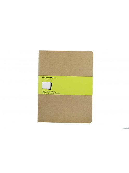 MOLESKINE JEGYZETFÜZET CAHIER 3DB QP423 BARNA ""XL"" SIMA (7500095001)