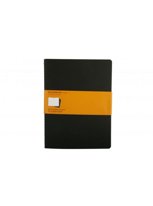 MOLESKINE JEGYZETFÜZET CAHIER 3DB QP321 FEKETE ""XL"" VONALAS (7500096001)