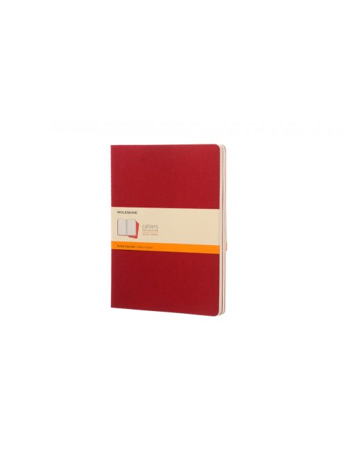 MOLESKINE JEGYZETFÜZET CAHIER 3DB CH121 PIROS "XL" VONALAS (7500096004)