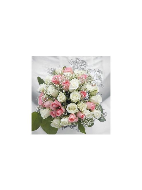 AMB.13310200 Wedding Bouquet papírszalvéta 33x33cm, 20db-os (8712159134919)