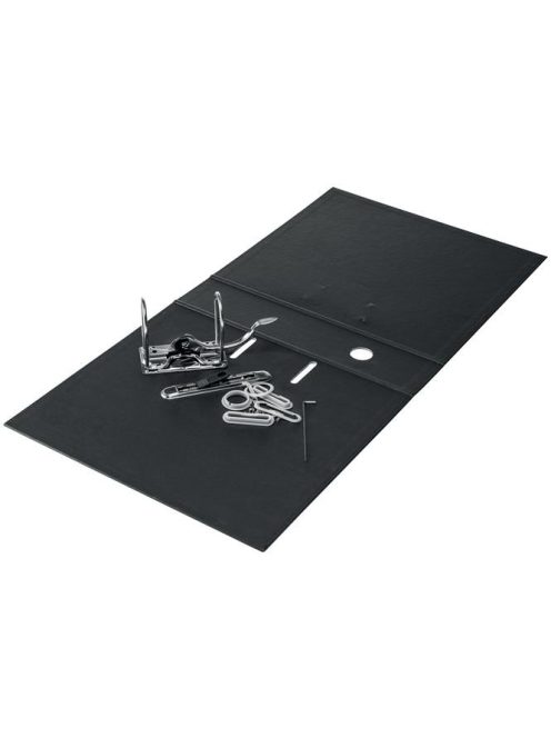 Iratrendező, 50 mm, A4, karton, újrahasznosított, LEITZ "180 Recycle", fekete (E10190095)