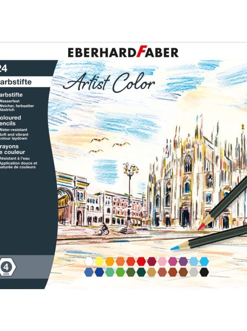 Eberhard Színes ceruza készlet 24db-os fém dobozban ARTIST COLOR (E516124)