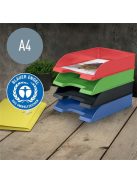 Irattálca, műanyag, A4, LEITZ "Recycle", kék (E52275030)