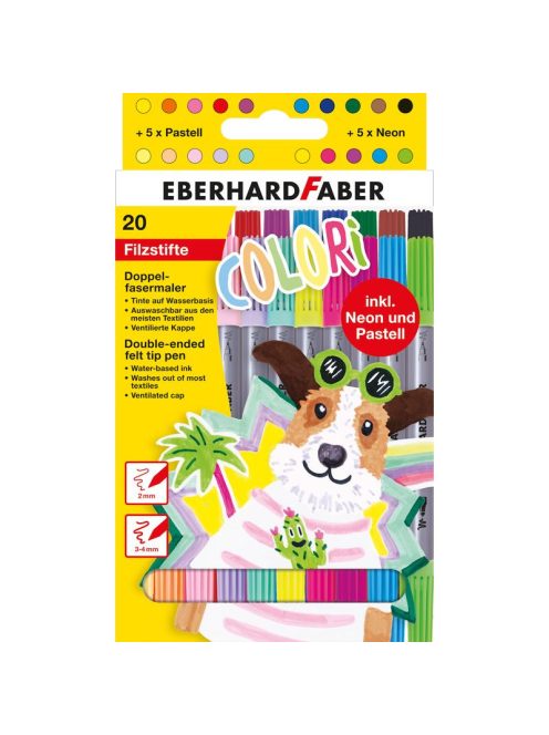 EberhardFaber - Filctoll készlet 20db-os kétvégű (E550020)