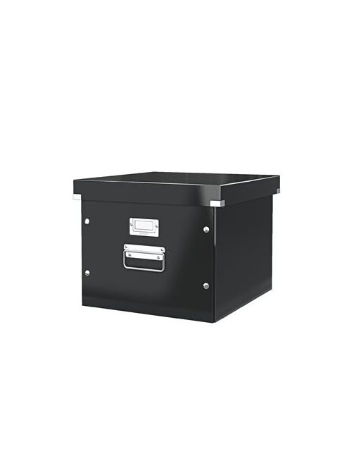 Irattároló doboz, függőmappának, LEITZ "Click&Store", fekete (E60460095)