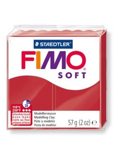   Gyurma, 57 g, égethető, FIMO "Soft", karácsonyi piros (FM80202P)