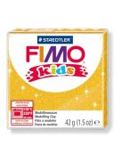 Gyurma, 42 g, égethető, FIMO "Kids", glitteres arany (FM8030112)