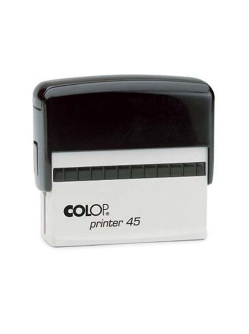 Bélyegző, COLOP "Printer 45", fekete párnával (IC1264500)