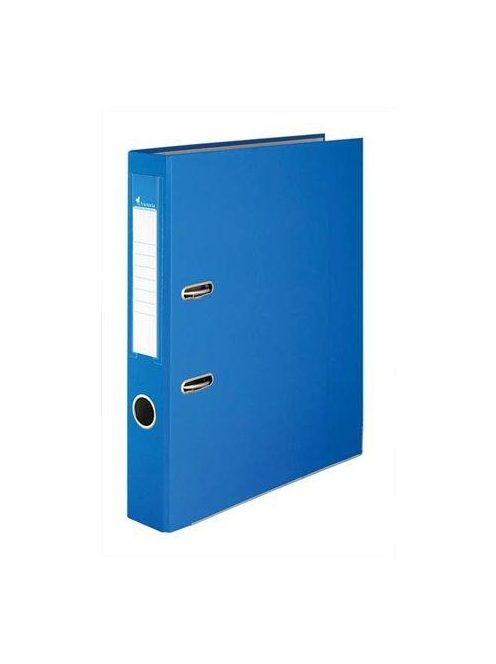 Iratrendező, 50 mm, A4, PP/karton, élvédő sínnel, VICTORIA OFFICE, "Basic", kék (IDI50K)