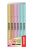 Szövegkiemelő készlet, 0,5-5 mm, KORES , 6 különböző pasztell szín (IK36246)