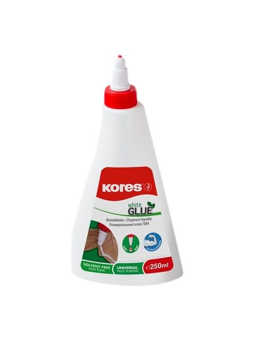 Hobbiragasztó, 250 ml, KORES "White Glue" (IK75810)