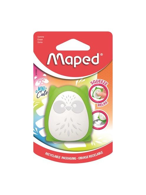 Stresszoldó radír, MAPED "Mini Cute", vegyes színek (IMA015501)