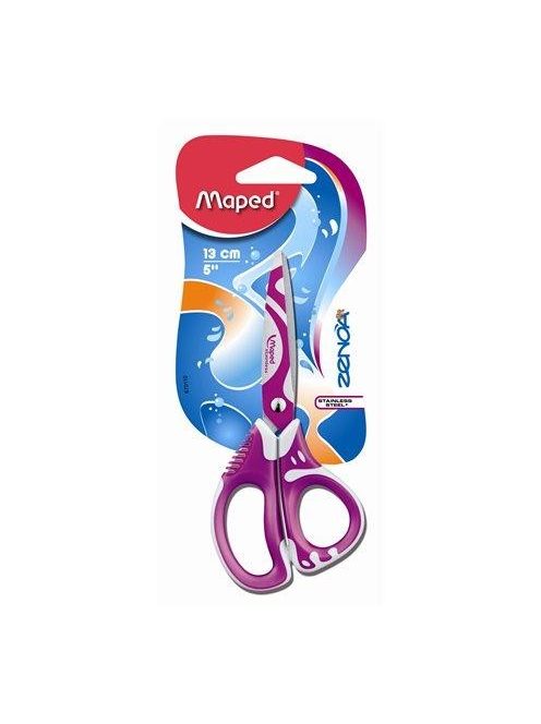 Olló, iskolai, 13 cm, MAPED "Zenoa Fit", vegyes színek (IMA670110) (IMA670110)