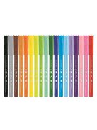 Filctoll készlet, 2 mm, kimosható, MAPED "Color'Peps Ocean", 18 különböző szín (IMA845721)