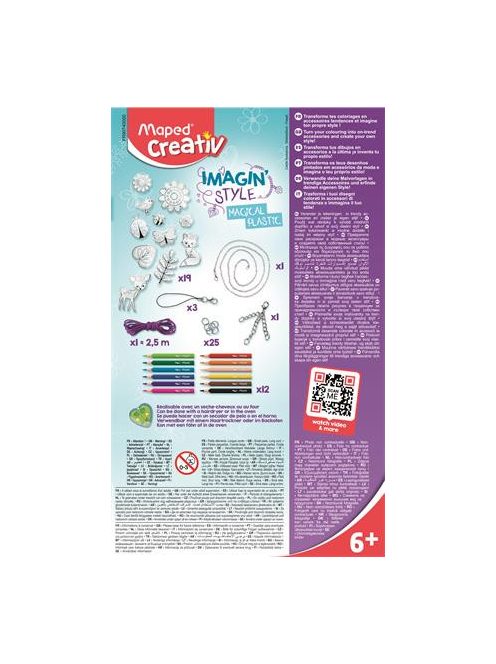 Mágikus ékszerkészítő készlet, MAPED CREATIV, "Imagin' Style", Magical Plastic (IMAC907400)