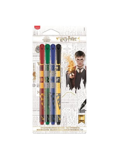 Filctoll készlet, MAPED "Harry Potter Teens", 4 különböző szín (IMAH749600)