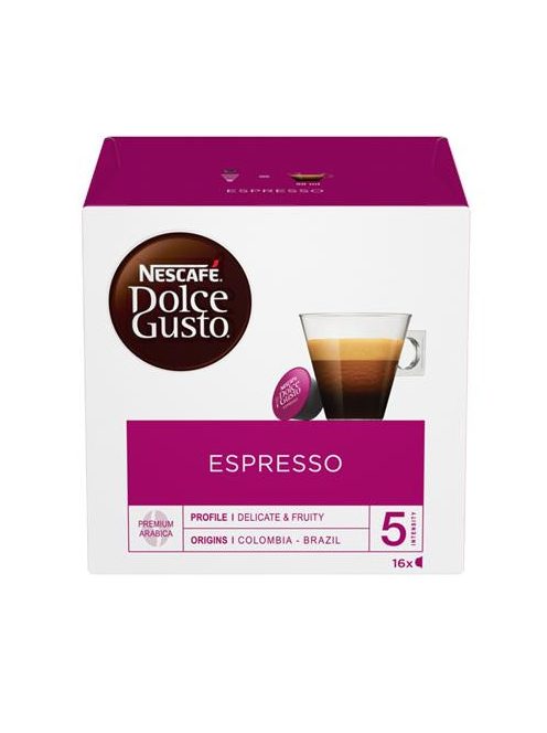 Kávékapszula, 16 x 5,5 g,  NESCAFÉ DOLCE GUSTO "Espresso" (KHK363)