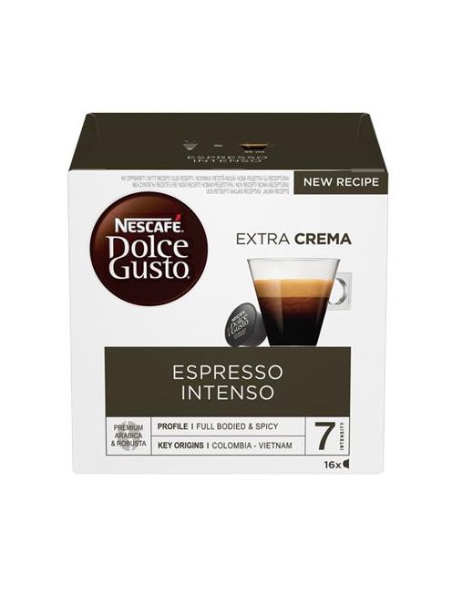 Kávékapszula, 16 db,  NESCAFÉ DOLCE GUSTO "Espresso Intenso" (KHK390)