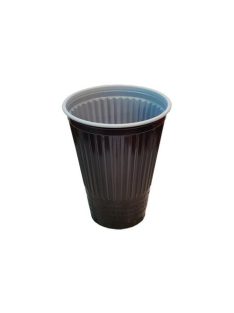 Műanyag pohár, automatába, 1,5 dl, barna (KHMU225)