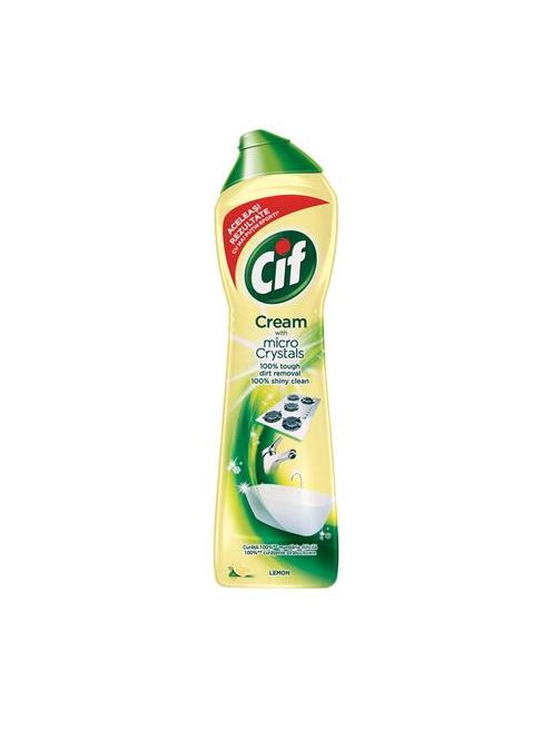 Súrolószer, 720 g/ 500 ml, CIF "Cream" citrom illat (KHT029)