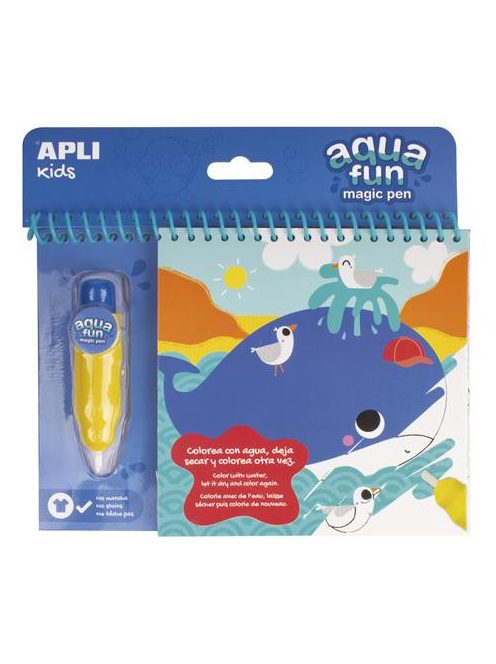  Színezőfüzet, vízbázisú, APLI "Aqua Fun" (LCA17148)