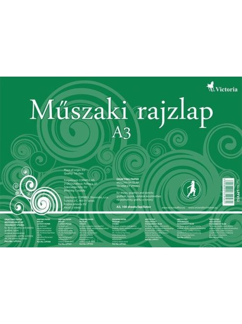 Műszaki rajzlap, A3, COOL BY VICTORIA (LPFV52)