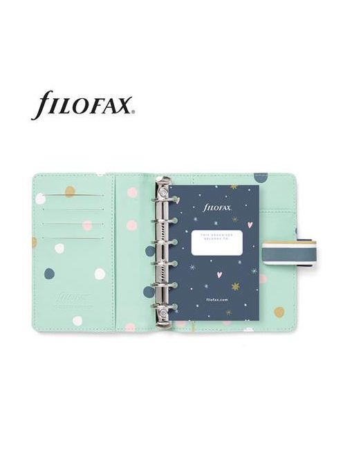 Kalendárium, gyűrűs, betétlapokkal, pocket méret, FILOFAX "Good Vibes" (NFX022685)