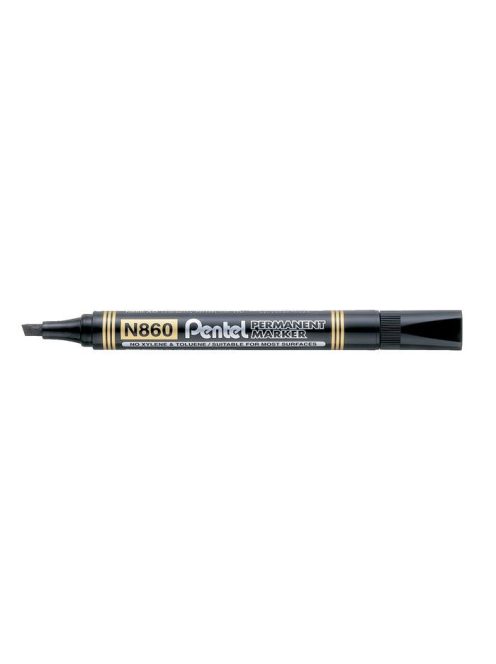 Alkoholos marker, 0,6-4,5 mm, vágott, PENTEL "N860", fekete (PENN860FK)