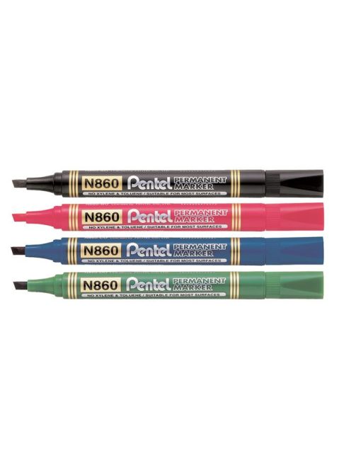 Alkoholos marker, 0,6-4,5 mm, vágott, PENTEL "N860", kék (PENN860K)