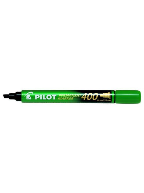 Alkoholos marker, 1,5-4 mm, vágott, PILOT "Permanent Marker 400", zöld (PPM400Z)