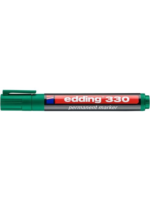 Alkoholos marker, 1-5 mm, vágott, EDDING "330", zöld (TED33041)