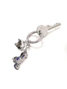 Kulcstartó, 2 charm dísszel, SWAROVSKI® kristályokkal, TROIKA "Key cruising" (TROKR1323CH)