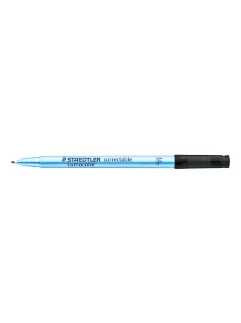 Alkoholmentes marker, OHP, 0,6 mm, STAEDTLER "Lumocolor® 305 F", fekete (TS305F9)