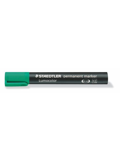 Alkoholos marker, 2-5 mm, vágott, STAEDTLER "Lumocolor® 350", zöld (TS3505)
