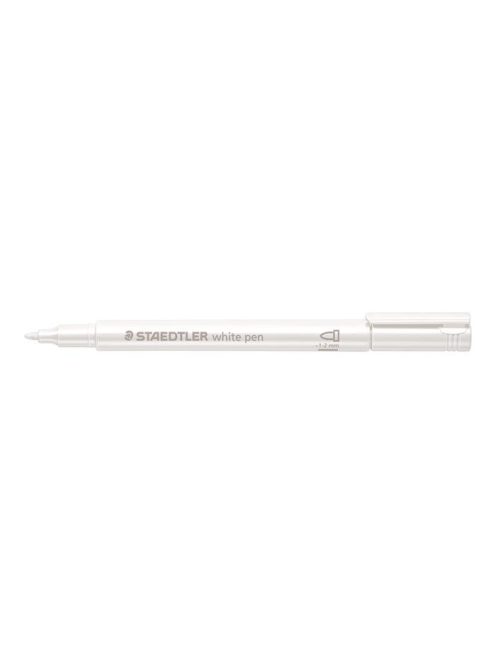 Dekormarker, 1-2 mm, kúpos, STAEDTLER "8323", fehér (TS83230)