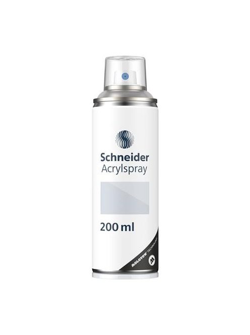 Akrilfesték spray, 200 ml, SCHNEIDER "Paint-It 030", átlátszó fényes bevonat (TSC030BF)